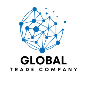 Blue Modern Global Network Company Logo